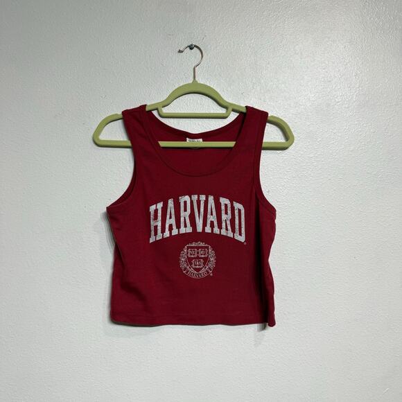 Grayson Threads Red Harvard University Cropped Tank Top Sz M - Picture 2 of 12